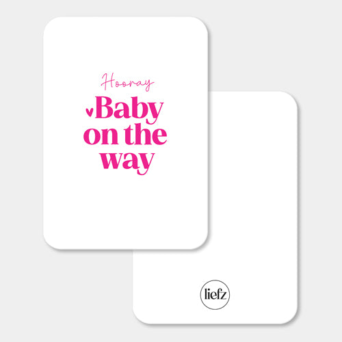 Midi kaart | Hooray baby on the way