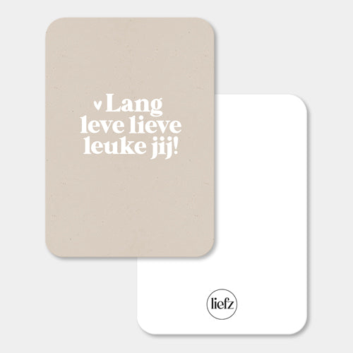 Midi kaart | Lang leve lieve leuke jij