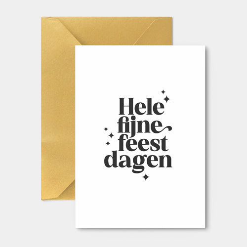 Kerstkaart | Hele fijne feestdagen