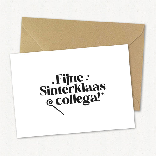 Kaart | Fijne Sinterklaas collega