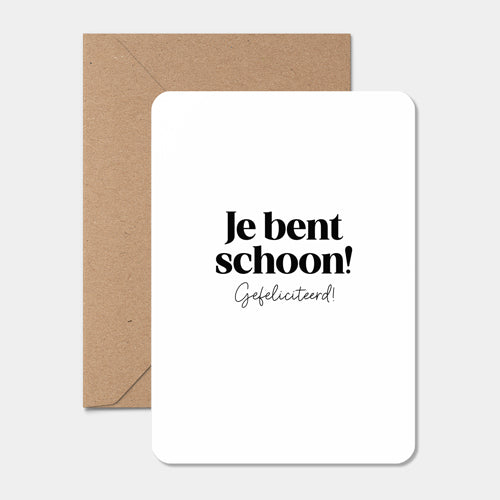 Kaart | Je bent schoon!