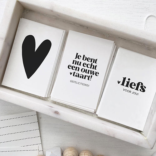 Mini kaartje | Liefs voor jou