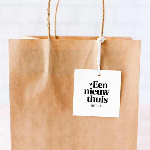 Cadeaulabel | Een nieuw thuis