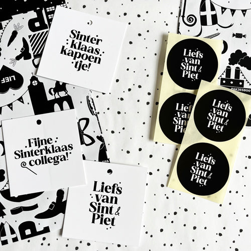 Cadeaulabel Sinterklaas | Liefs van Sint & Piet