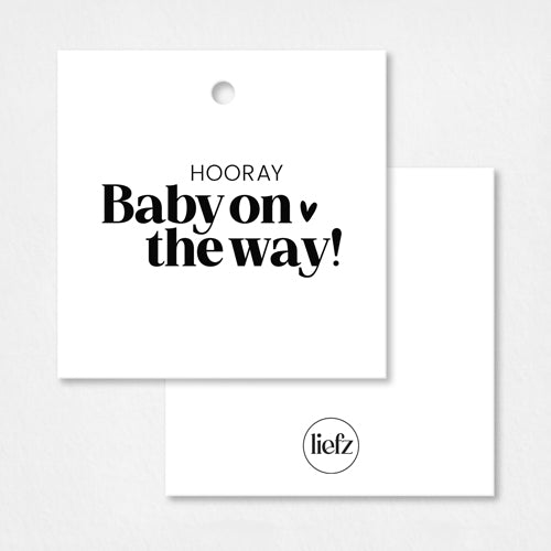 Cadeaulabel | Hooray baby on the way