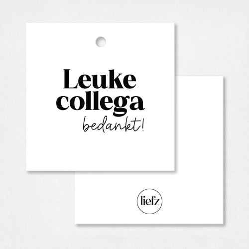 Cadeaulabel | Leuke collega bedankt