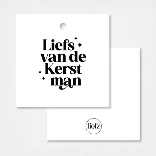 Cadeaulabel Kerst | Liefs van de Kerstman