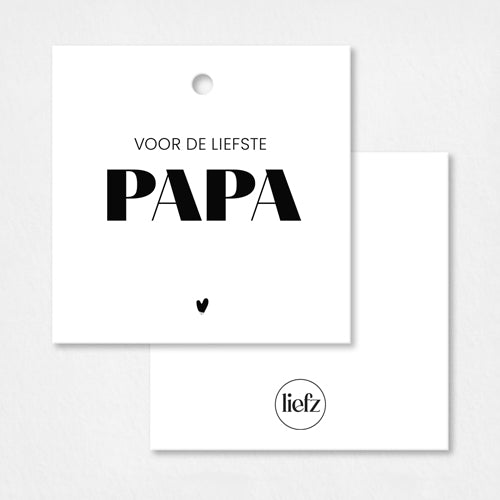 Cadeaulabel | Voor de liefste papa