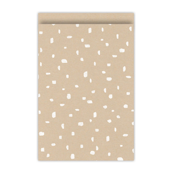 Cadeauzakjes | Dots | Kraft | 17 x 25 cm | 5 stuks