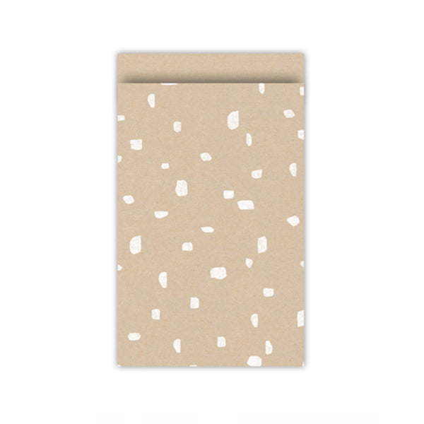 Cadeauzakjes | Dots | Kraft | 12 x 19 cm | 5 stuks