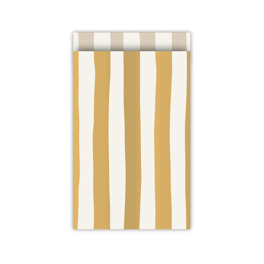 Cadeauzakjes | Gold stipes | 12 x 19 cm | 5 stuks