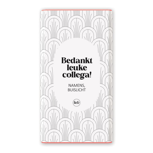 Chocoladewikkel op maat | Bedankt leuke collega