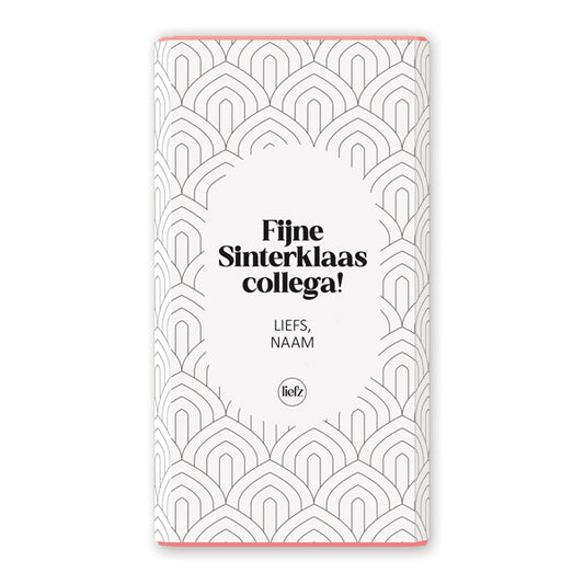 Chocoladewikkel op maat | Fijne Sinterklaas collega