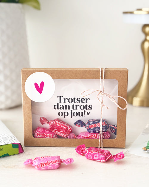 Kraftdoosje met venster | 11,5 x 2,2 x 15 cm