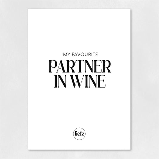 Fles etiket | Partner in wine