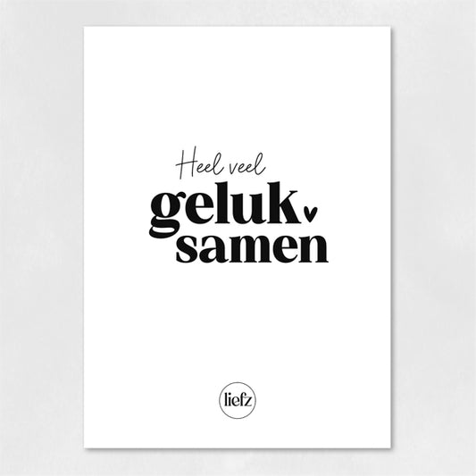 Fles etiket | Veel geluk samen