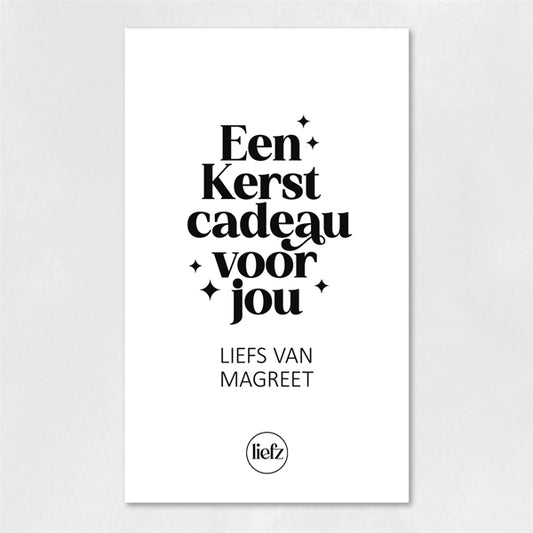 Fles etiket op maat | Een Kerstcadeau voor jou + naam