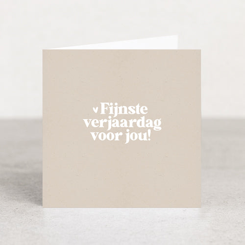 Dubbele kaart | Fijnste verjaardag