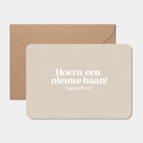 Kaart | Hoera, je hebt een nieuwe baan