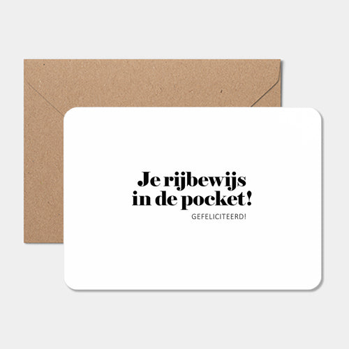 Kaart | Je rijbewijs in de pocket