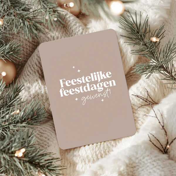 Kerstkaart | Feestelijke feestdagen