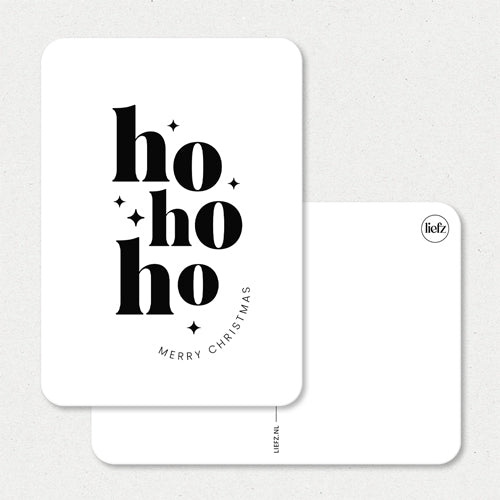 Kerstkaart | Ho Ho Ho Merry Christmas