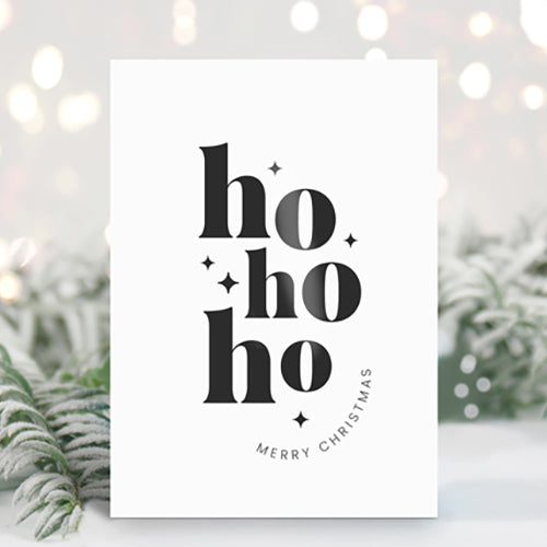 Kerstkaart | Ho Ho Ho Merry Christmas