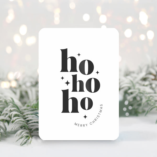 Kerstkaart | Ho Ho Ho Merry Christmas