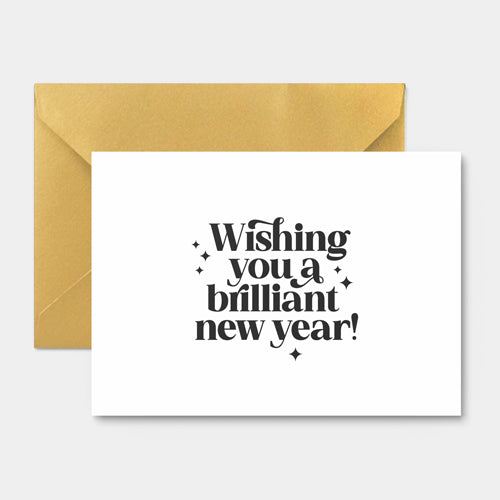 Kerstkaart | Wishing you a brilliant new year