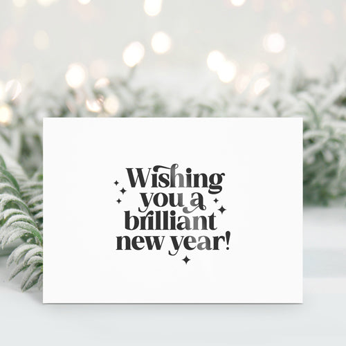 Kerstkaart | Wishing you a brilliant new year