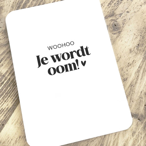 Kaart | Woohoo, je wordt oom