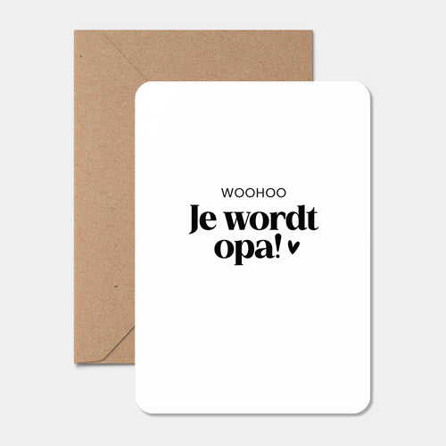 Kaart | Woohoo, je wordt opa