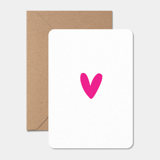 Kaart | Roze hartje