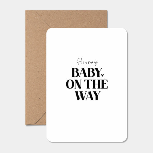 Kaart | Hooray baby on the way