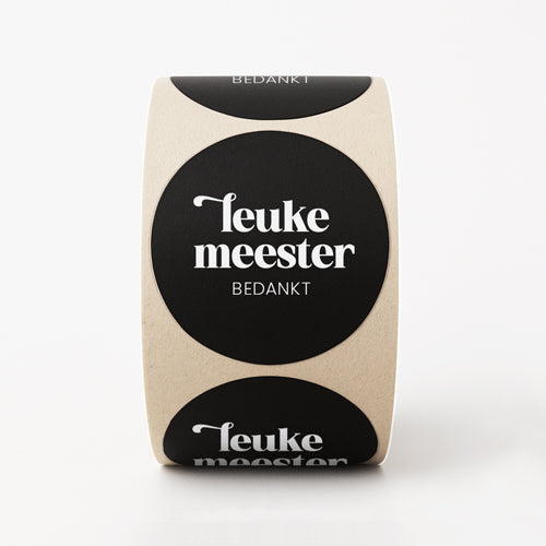 Stickers | Leuke meester bedankt | 10 stuks