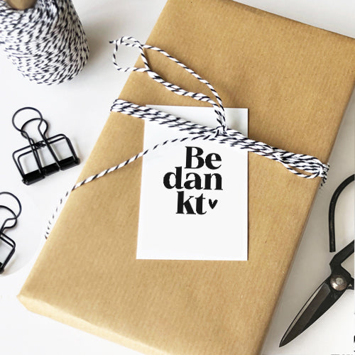 Mini kaartje | Bedankt