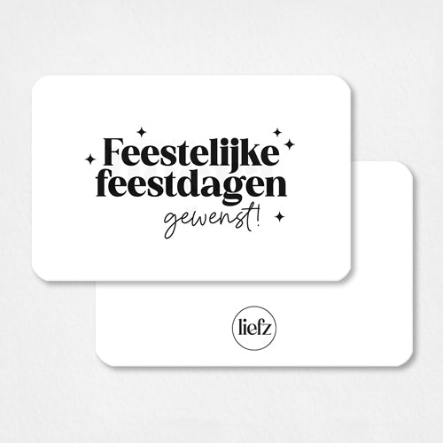 Mini kaartje Kerst | Feestelijke feestdagen