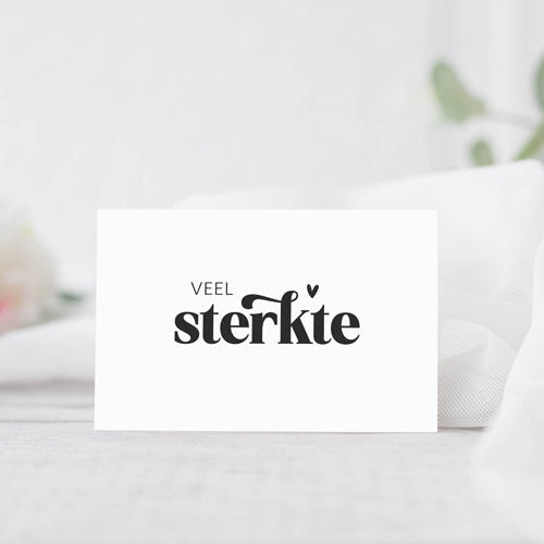 Mini kaartje | Veel sterkte