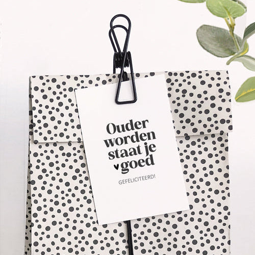 Mini kaartje | Ouder worden staat je goed