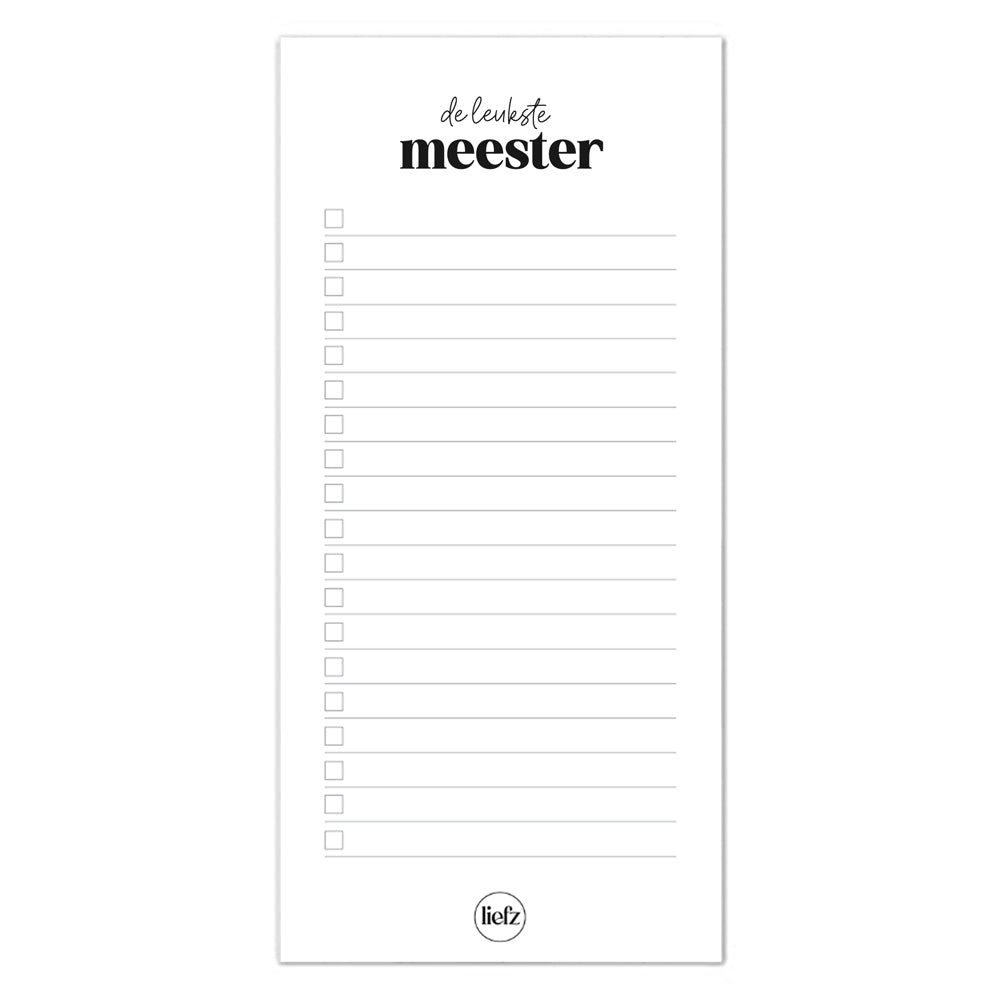 To do's | De leukste meester