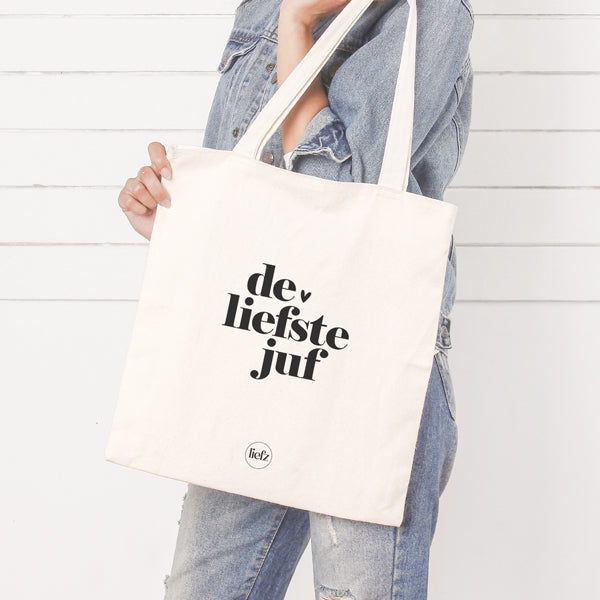 Katoenen tas | De liefste juf