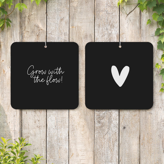 Muurvierkant | Grow with the flow