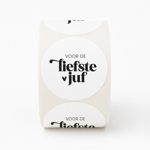 Stickers | Voor de liefste juf | 10 stuks