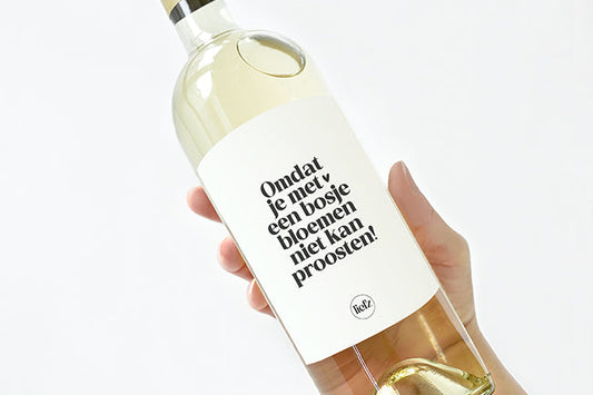 Hoe plak je jouw fles etiket op?