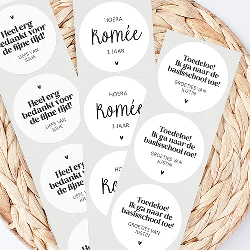 Gepersonaliseerde stickers