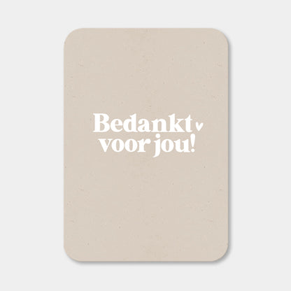 Midi kaart | Bedankt voor jou