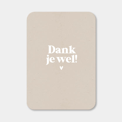 Midi kaart | Dank je wel