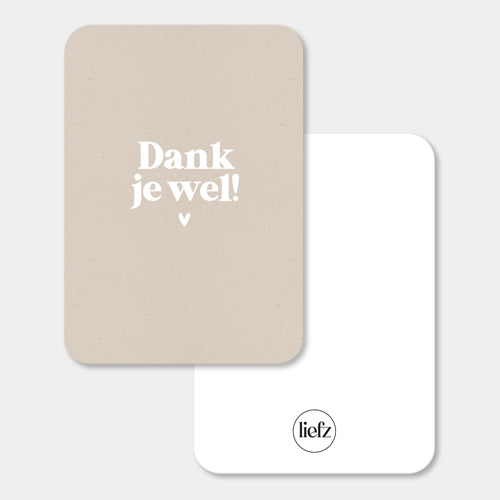 Midi kaart | Dank je wel