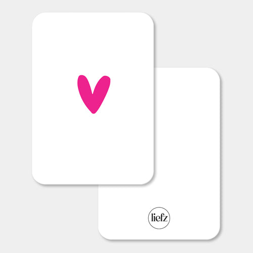 Midi kaart | Roze hartje