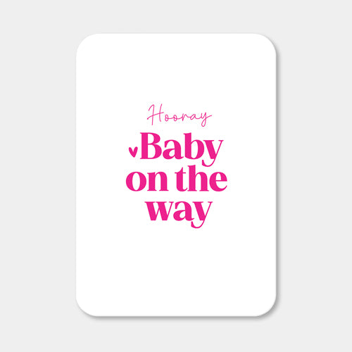 Midi kaart | Hooray baby on the way